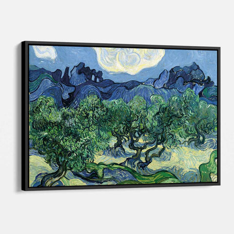 Blue Olive Trees Wall Art Canvas 4892