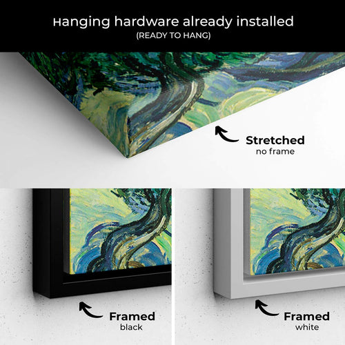 Blue Olive Trees Wall Art Canvas 4892