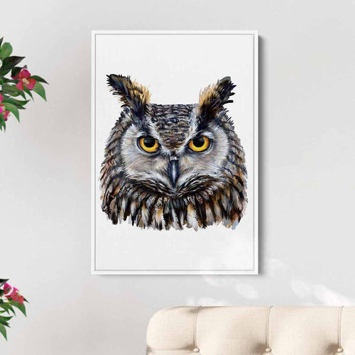 Brown Owl Wall Art Canvas 5056