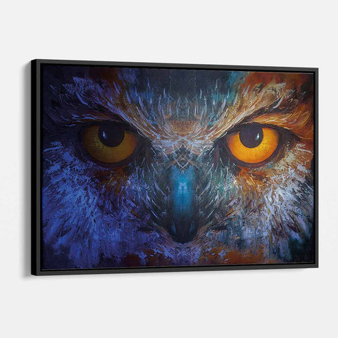 Multi Color Owl Wall Art Canvas 5926