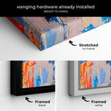 Multi Color Paris Charming Street Wall Art Canvas 3389