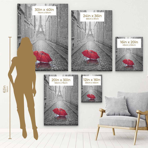 Grey Paris Wall Art Canvas 1909