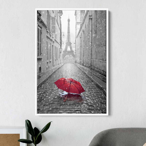 Grey Paris Wall Art Canvas 1909