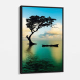 Blue Peaceful Tree Wall Art Canvas 1723