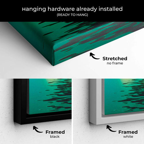 Blue Peaceful Tree Wall Art Canvas 1723