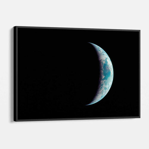 Black Planet Earth Wall Art Canvas 7216