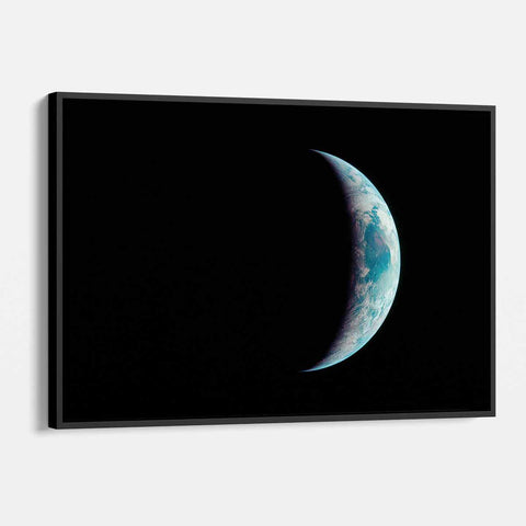 Black Planet Earth Wall Art Canvas 7216