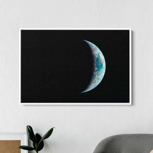 Black Planet Earth Wall Art Canvas 7216
