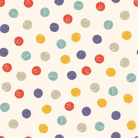 Fun, multicolor polka dots articulated in hurried strokes on an off-white background – this peel and stick wallpaper sports a simple, well-loved design you can’t go wrong with. This PVC-free wall covering could easily become your kids’ room staple, and can also be experimented with in other bedrooms and family spaces.