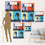 Multi Color Pop Art Charlie Chaplin Wall Art Canvas 2042