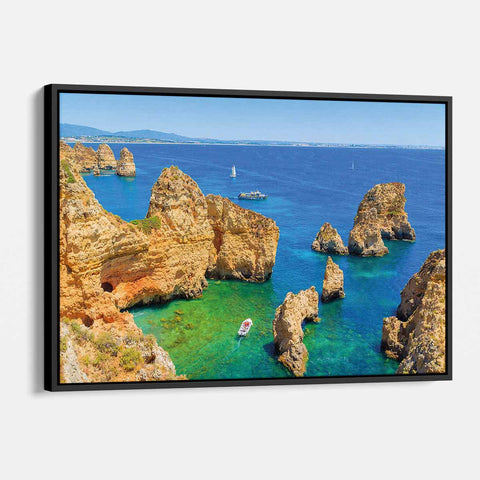 Blue Portugal's Seascape Wall Art Canvas 1198