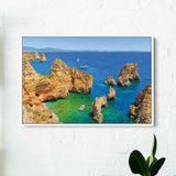 Blue Portugal's Seascape Wall Art Canvas 1198