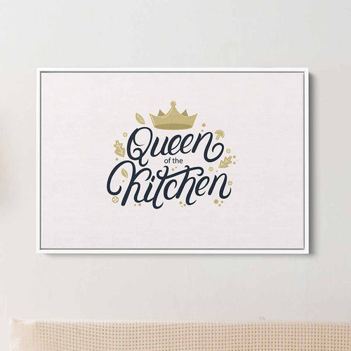 White Queen of the Kitchen Wall Art Canvas 2254