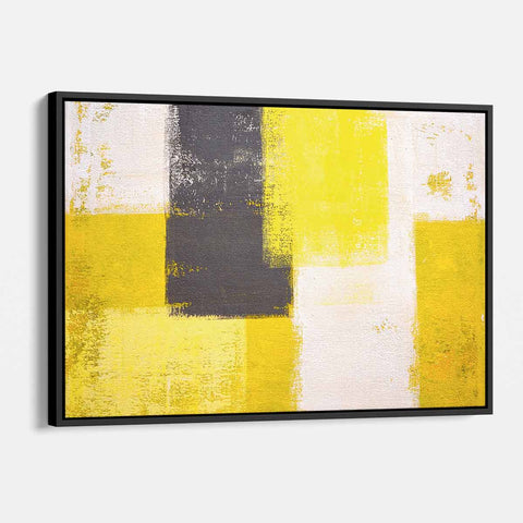Yellow Rectangles Wall Art Canvas 8123