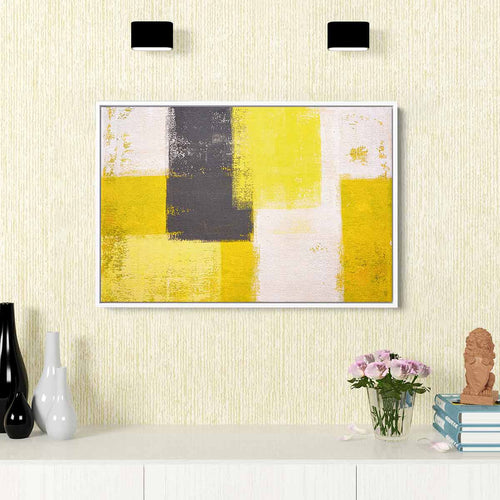 Yellow Rectangles Wall Art Canvas 8123