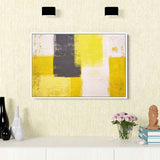 Yellow Rectangles Wall Art Canvas 8123