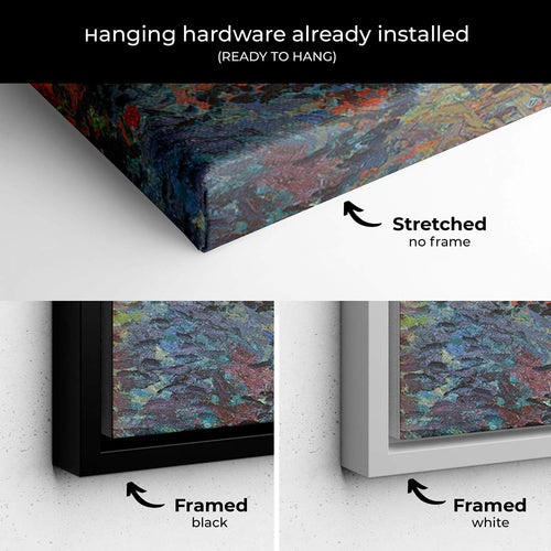 Orange Red Vineyard Wall Art Canvas 8586