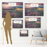 Pink Rhododendron Field Wall Art Canvas 6203