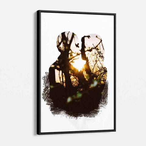 Brown Romance Wall Art Canvas 0832