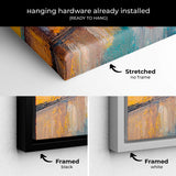 Yellow Romantic Parisian Rain Wall Art Canvas 8776