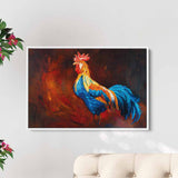 Multi Color Rooster Wall Art Canvas 0669