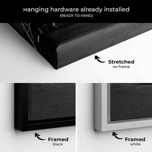 Black Satellite Wall Art Canvas 0672