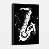 Black Saxophone Wall Art Canvas 7992