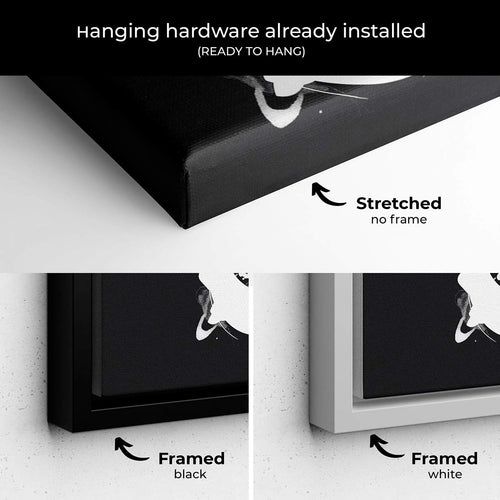 Black Saxophone Wall Art Canvas 7992