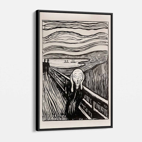 Black Scream Wall Art Canvas 3815