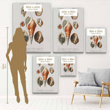 White Seashell Wall Art Canvas 4799