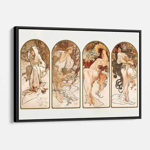 Beige Seasons Wall Art Canvas 4518