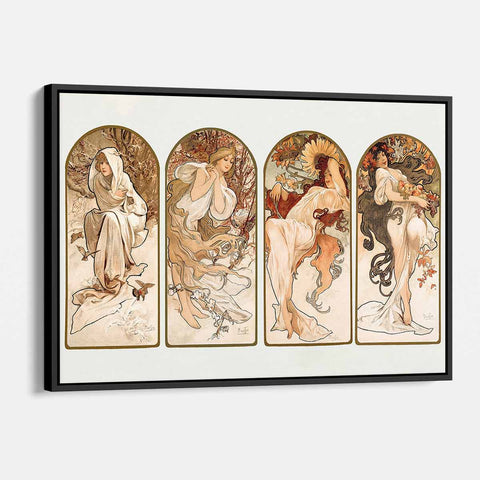 Beige Seasons Wall Art Canvas 4518