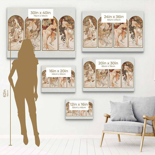 Beige Seasons Wall Art Canvas 4518