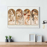 Beige Seasons Wall Art Canvas 4518