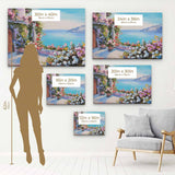 Blue Serenity Seaview Wall Art Canvas 2349
