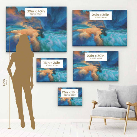 Blue Shades Wall Art Canvas 3398