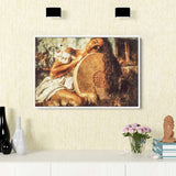 Brown Shamanic Woman Wall Art Canvas 4206