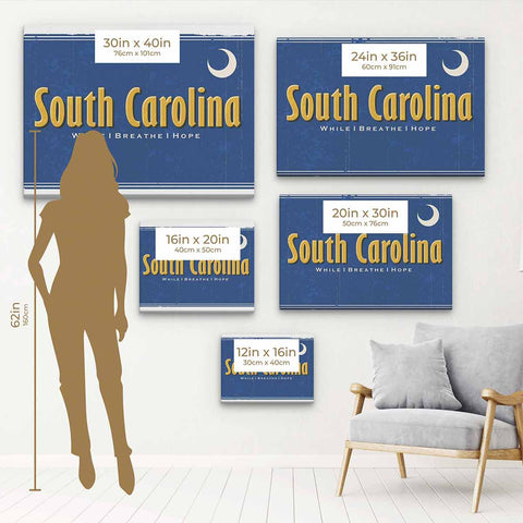 Blue South Carolina Wall Art Canvas 22_a