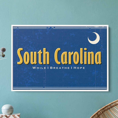 Blue South Carolina Wall Art Canvas 22_a
