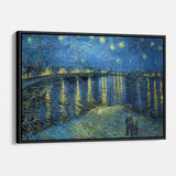 Blue Starry Night Wall Art Canvas 4631