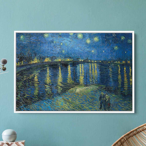 Blue Starry Night Wall Art Canvas 4631