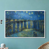 Blue Starry Night Wall Art Canvas 4631