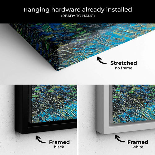 Blue Starry Night Wall Art Canvas 4631