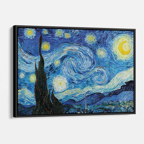 Blue Starry Night Wall Art Canvas 7438