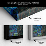 Blue Starry Night Wall Art Canvas 7438