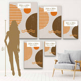 Brown Sun and Moon Wall Art Canvas 6440