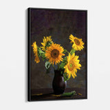 Yellow Sunflower Wall Art Canvas 7265