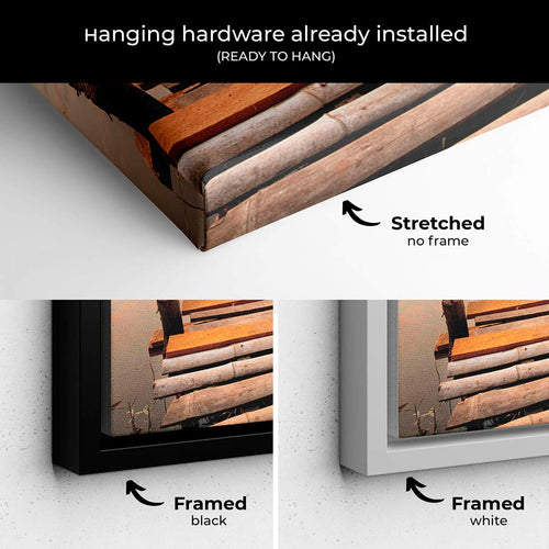 Orange Sunrise Bridge Wall Art Canvas 6331