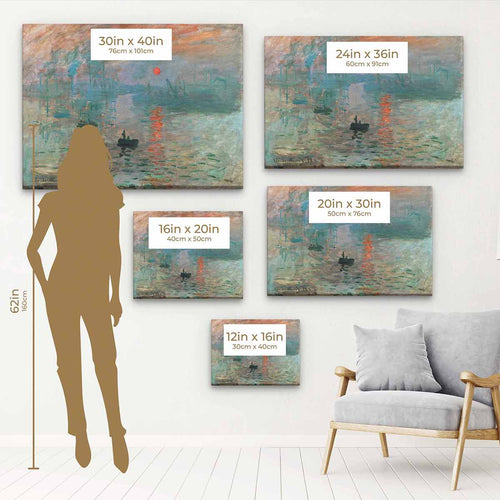 Multi Color Sunrise Wall Art Canvas 0447