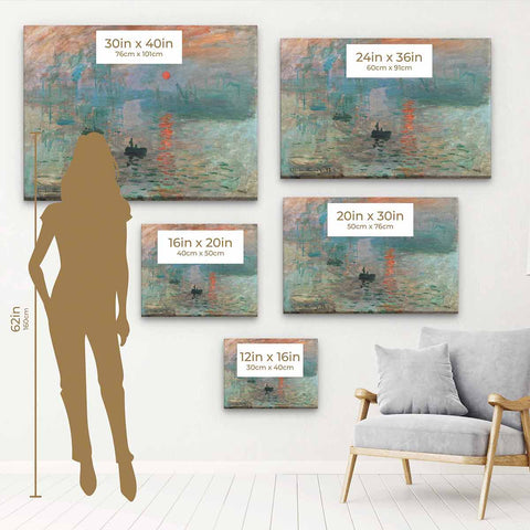 Multi Color Sunrise Wall Art Canvas 0447